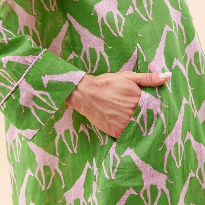 GIRAFFE PINK GREEN Night Shirt