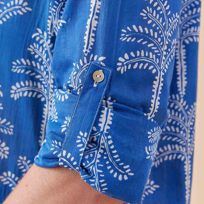 PALMS BLUE Shirt Dress