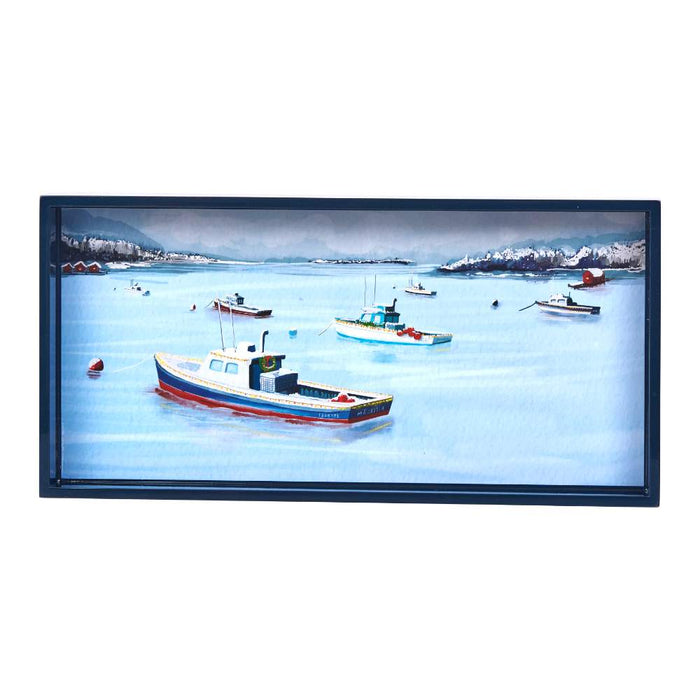 LOBSTER BOAT PARADE 10 x 20 Art Tray