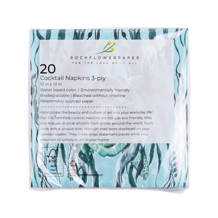 MARINE TURTLE Paper Napkins (Pack of 25)