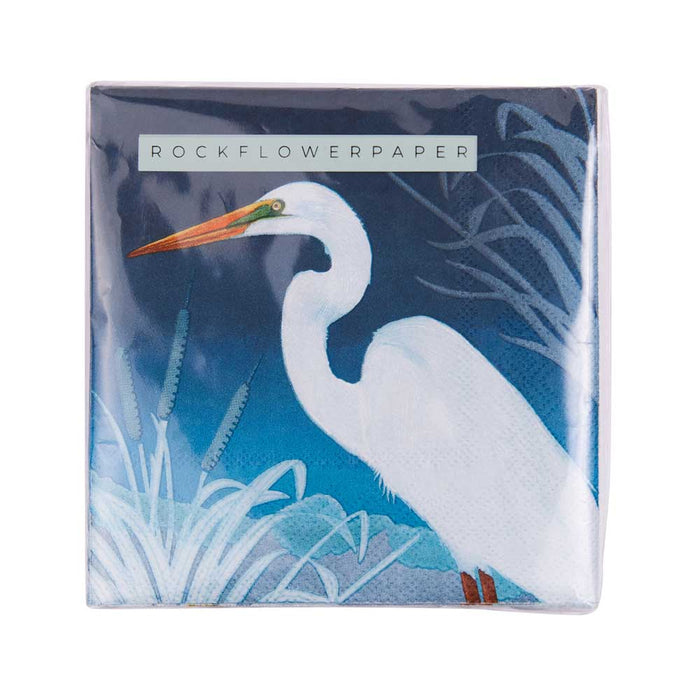 NIGHT EGRET Paper Napkins (Pack of 25)