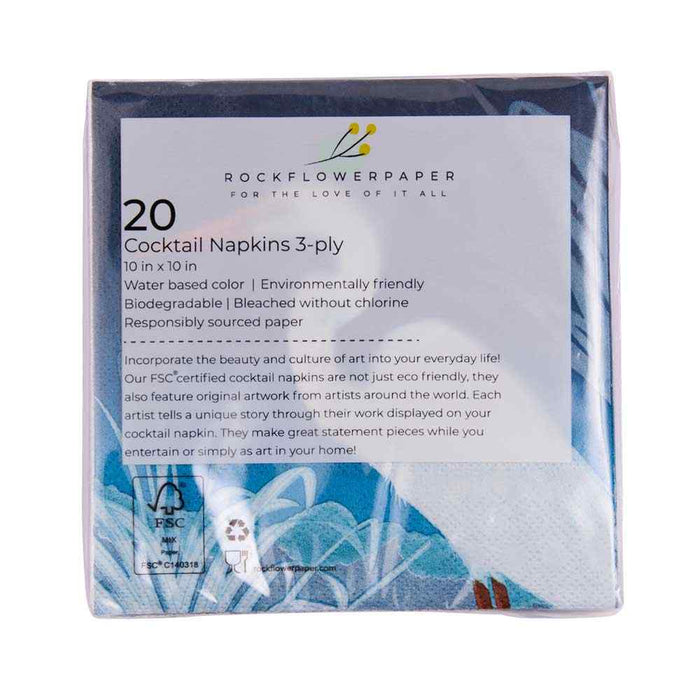 NIGHT EGRET Paper Napkins (Pack of 25)