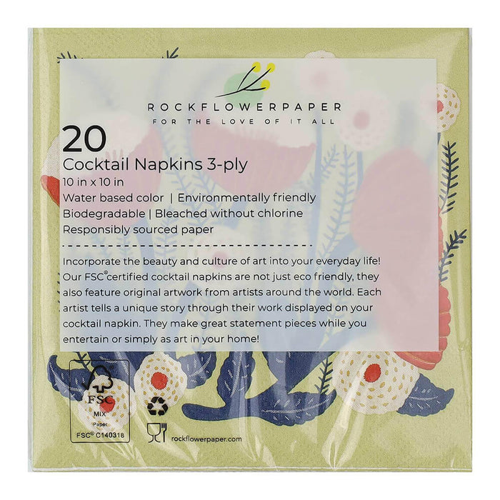 Buttercup Paper Cocktail Napkins (Pack of 25)
