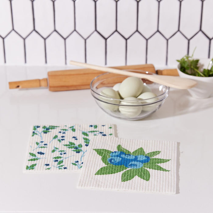 BLUEBERRY BUNCH blu Cloths Reusable Sponge-Cloth, Set of 2