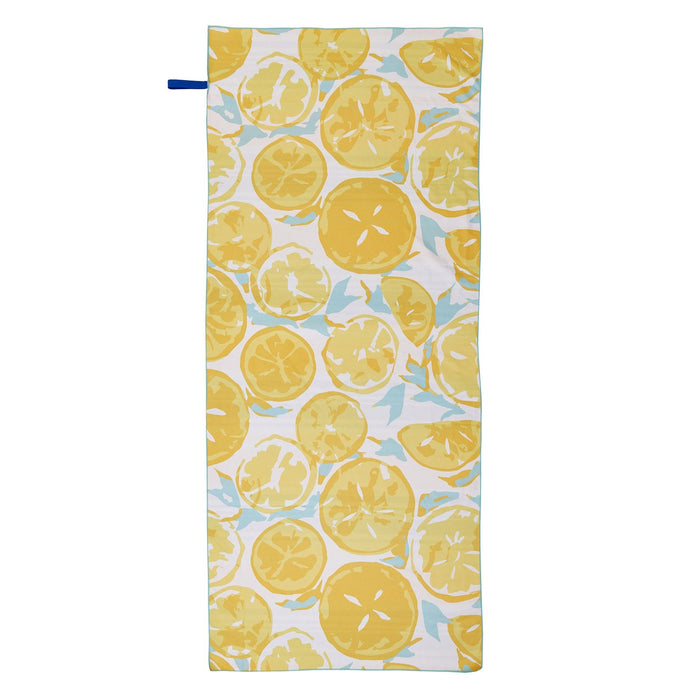 LEMON SLICES Reversible Beach Towel