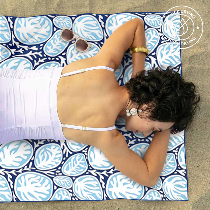CORAL GARDEN Reversible Beach Towel