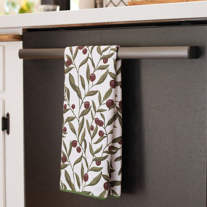 Olives blu Kitchen Tea Towel