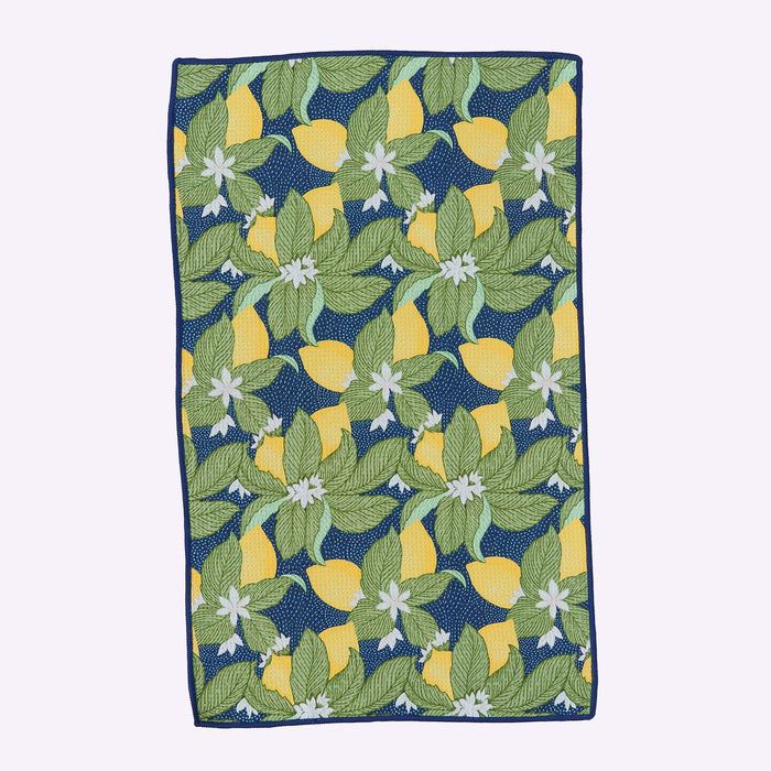 Vintage Lemons blu Kitchen Tea Towel