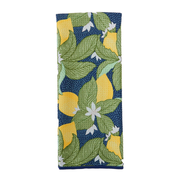 Vintage Lemons blu Kitchen Tea Towel