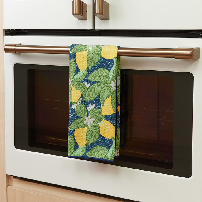 Vintage Lemons blu Kitchen Tea Towel