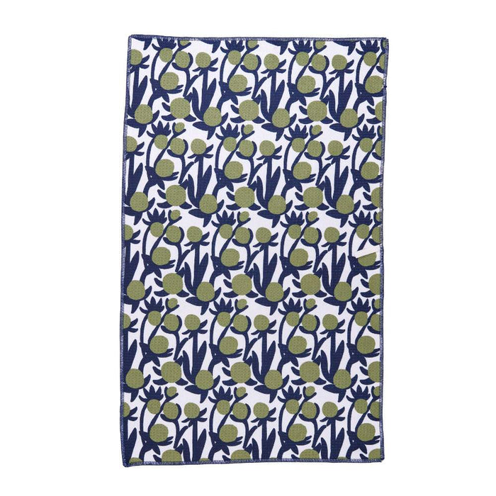 Anemone Poppy blu Kitchen Tea Towel