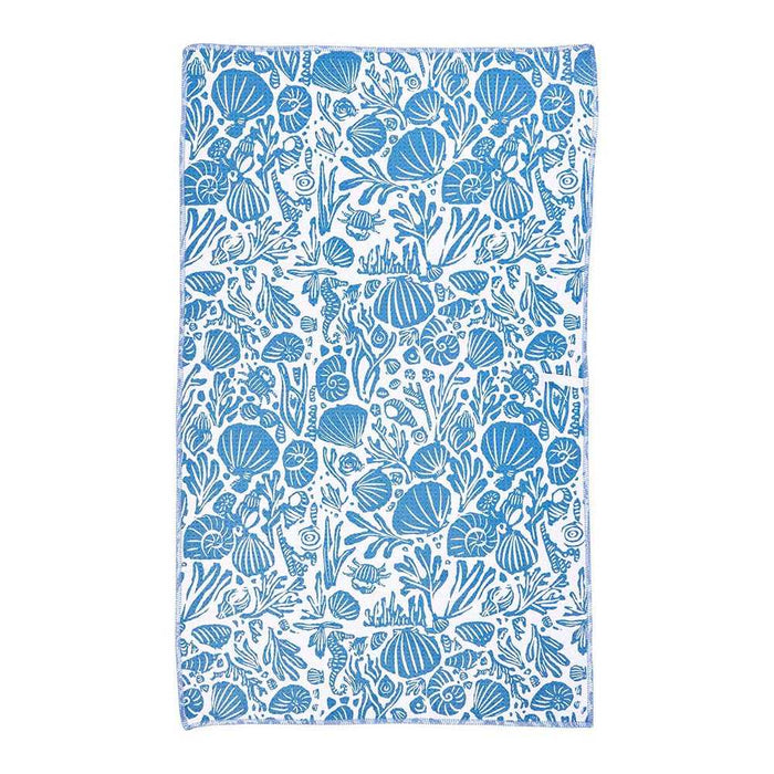 Nautilus Shells blu Kitchen Tea Towel