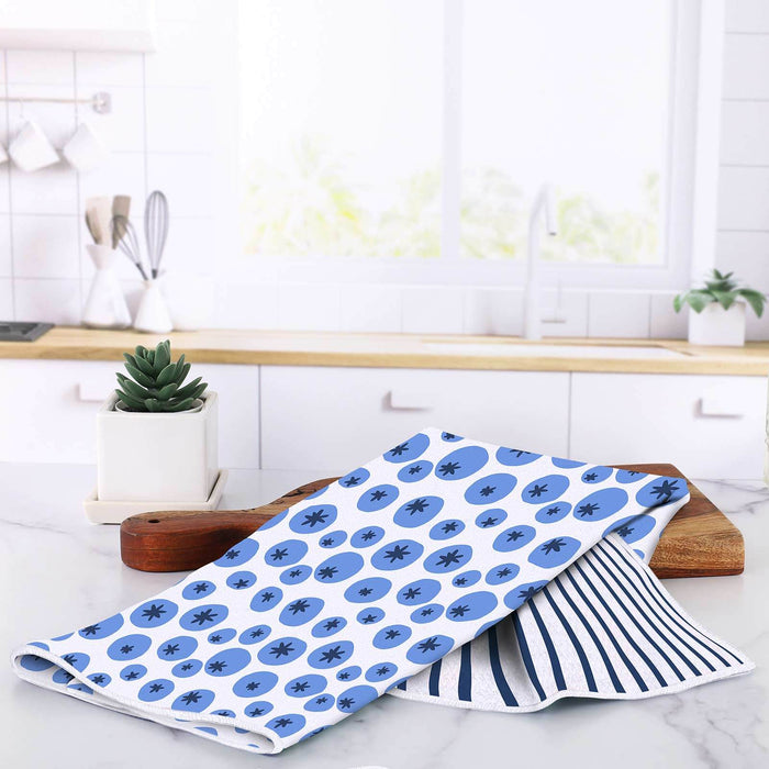 Blueberry Medley blu Kitchen Tea Towel