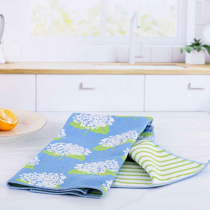 Hydrangea Boutique blu Kitchen Tea Towel