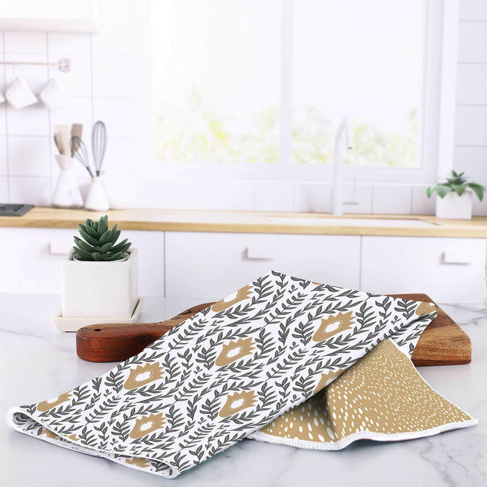Unity Tan blu Kitchen Tea Towel