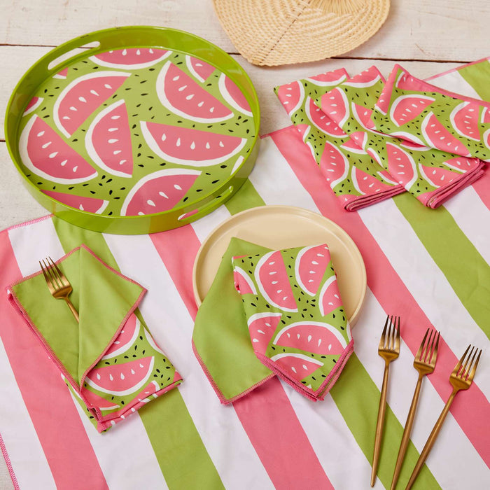 WATERMELON PARTY blu Dinner Napkin