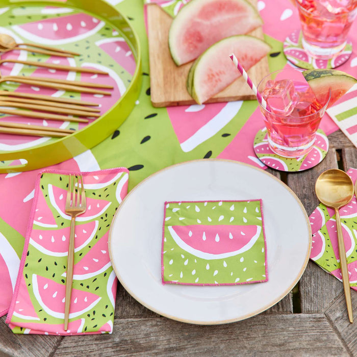 WATERMELON PARTY blu Dinner Napkin