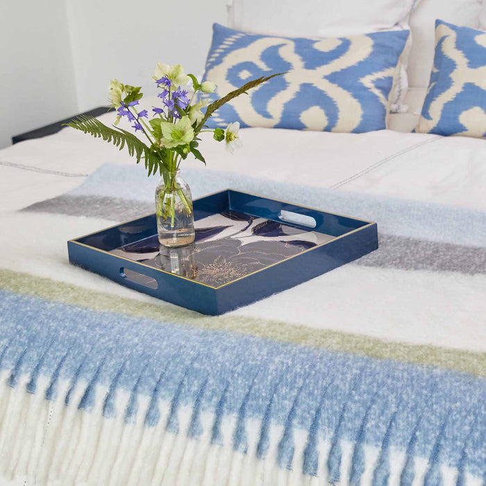 INDIGO GARDEN 15 Inch Square Tray