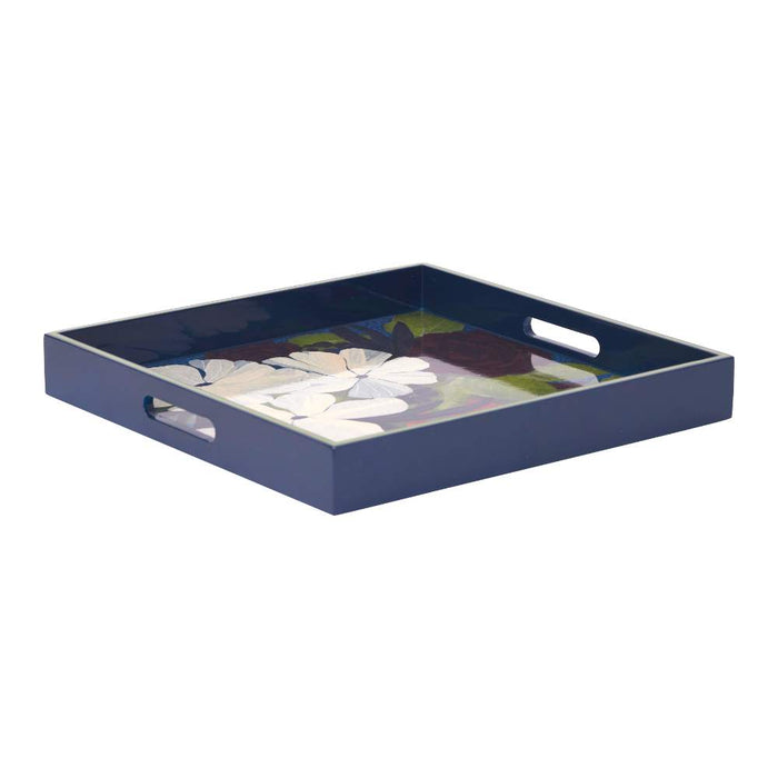 FLOWER PINE 15 Inch Square Tray