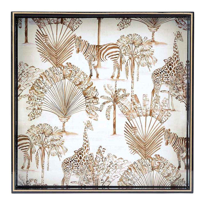 Safari Animals 15 Inch Square Tray