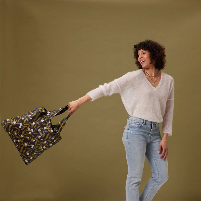 OLIVE TIME blu Bag Reusable Shopper Tote