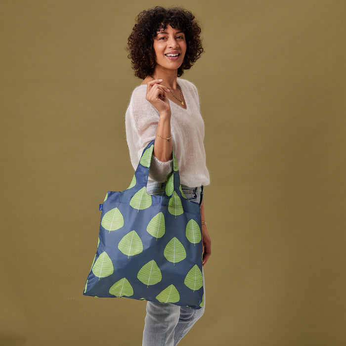 ASPEN LEAVES blu Bag Reusable Shopper Tote