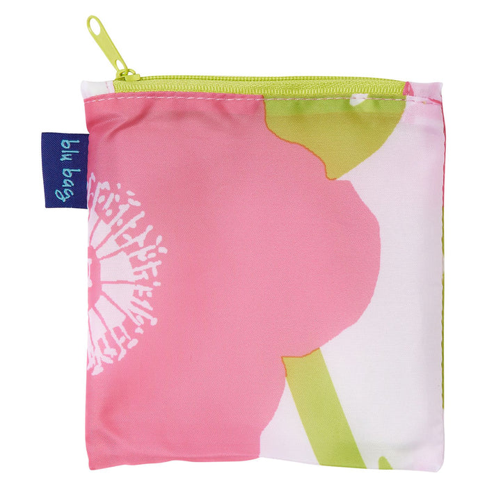 POPPIES PINK blu Bag Reusable Shopper Tote