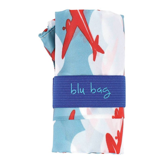 Airplane blu Bag Reusable Shopper Tote