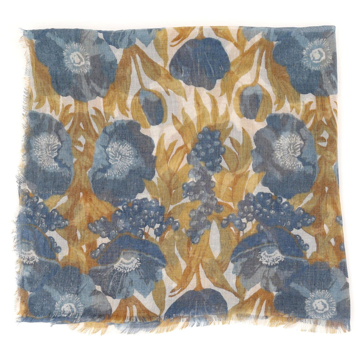 ICELANDIC POPPIES BLUE Featherweight Scarf