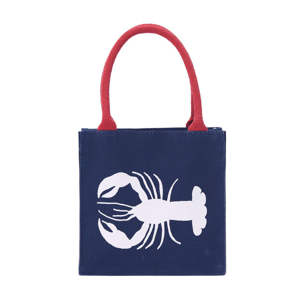 LOBSTER NAVY Itsy Bitsy Reusable Gift Bag Tote
