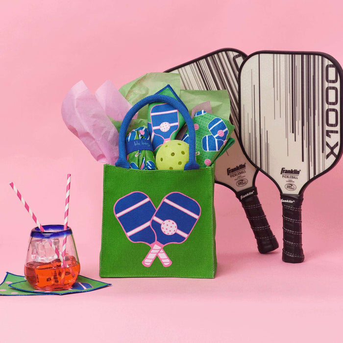 PICKELBALL GREEN Itsy Bitsy Reusable Gift Bag Tote