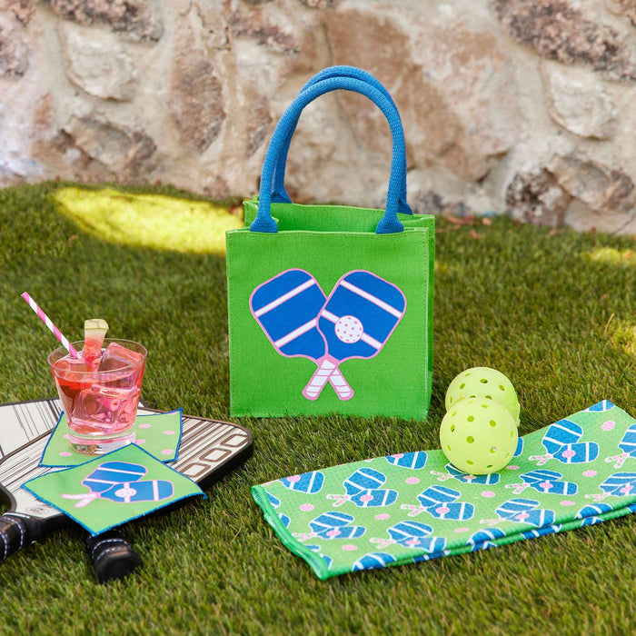 PICKELBALL GREEN Itsy Bitsy Reusable Gift Bag Tote