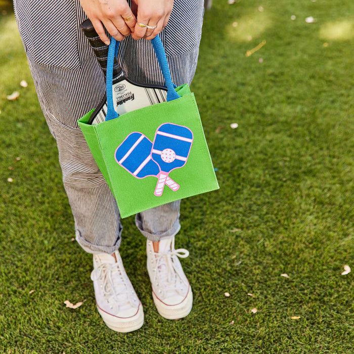 PICKELBALL GREEN Itsy Bitsy Reusable Gift Bag Tote