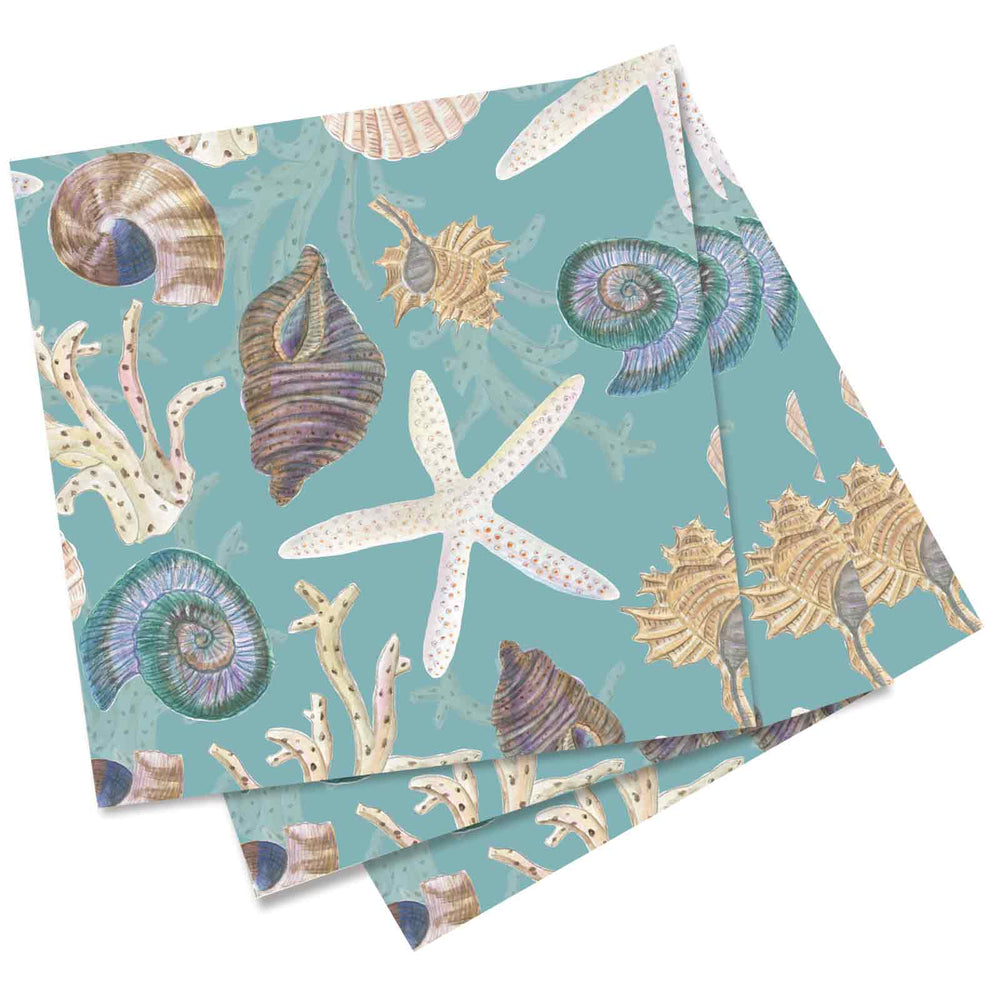 SEA TREASURES Paper Napkins (Pack of 25)