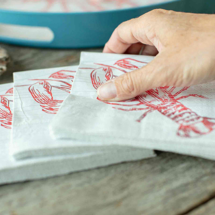 RED LOBBY Paper Napkins (Pack of 25)