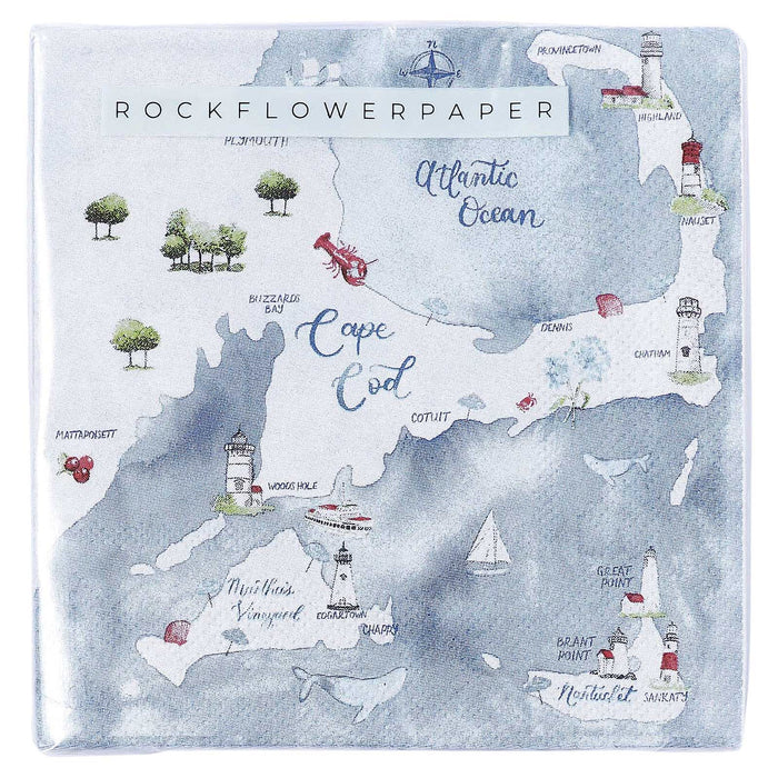 CAPE AND ISLANDS Paper Cocktail Napkins (Pack of 25)