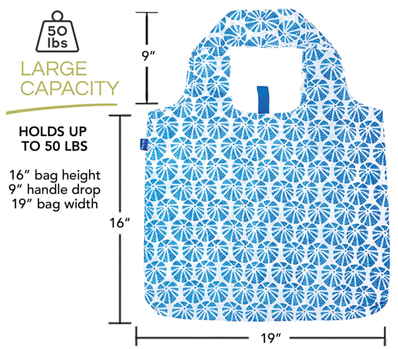 SEA URCHIN BLUE blu Bag Reusable Shopper Tote