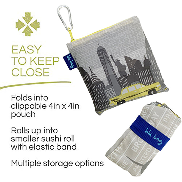 NYC blu Bag Reusable Shopper Tote