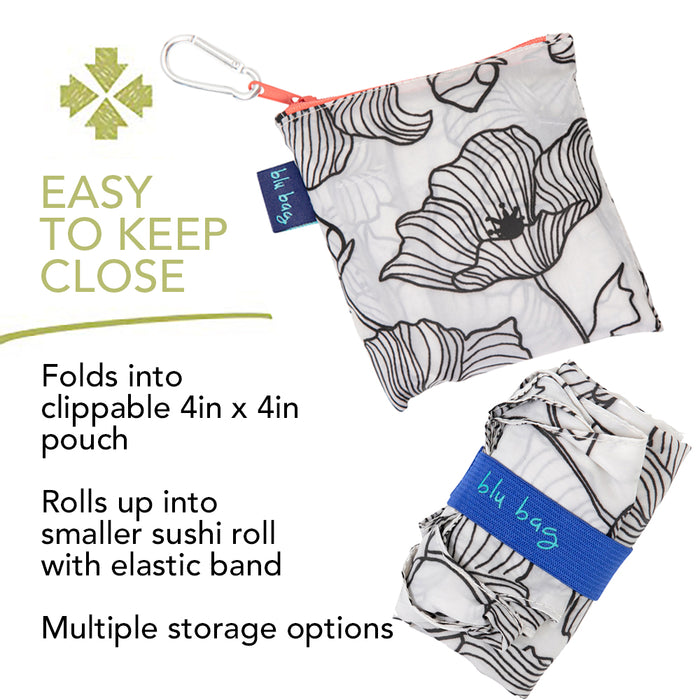 POPPY blu Bag Reusable Shopper Tote
