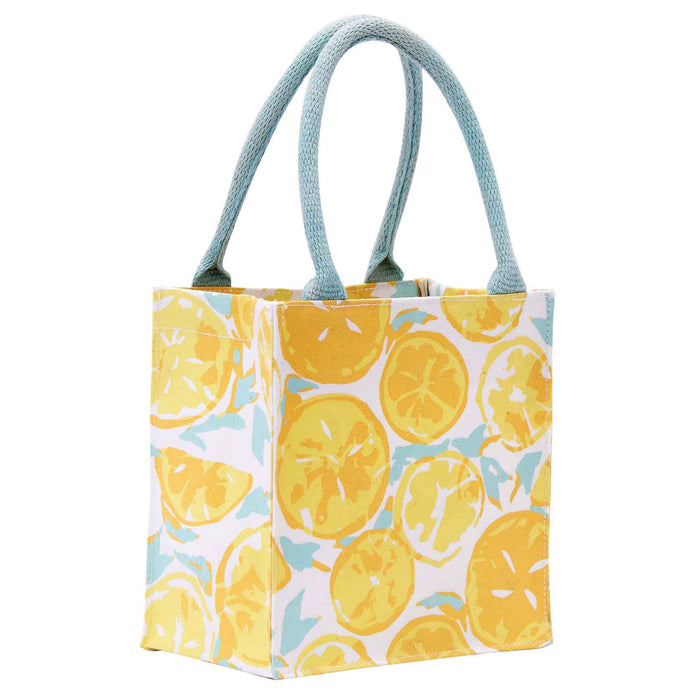 LEMON SLICES Itsy Bitsy Reusable Gift Bag Tote