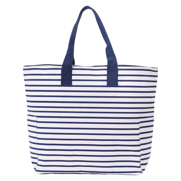 BATEAU STRIPE NAVY Carryall Tote Bag