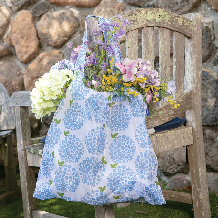 Hydrangea Blue blu Bag Reusable Shopping Bag BLUBAGS rfp-blu