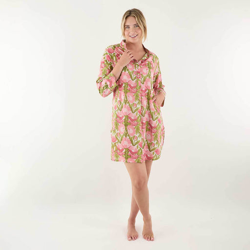 Icelandic Poppies Pink Night Shirt