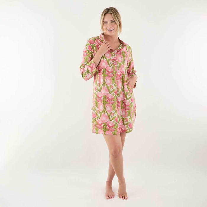 Icelandic Poppies Pink Night Shirt