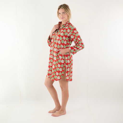 Scandi Ornaments Cotton Night Shirt