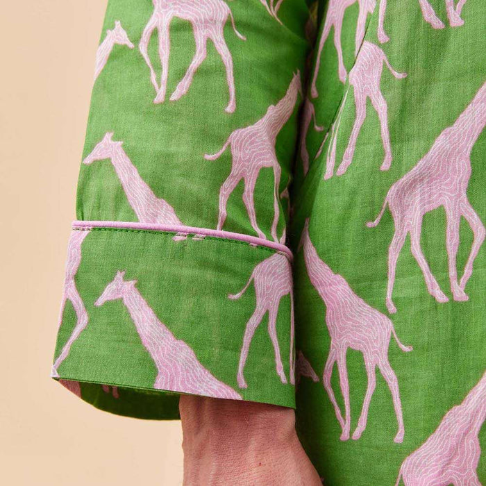 GIRAFFE PINK GREEN Night Shirt (Available: 04/04/2025)