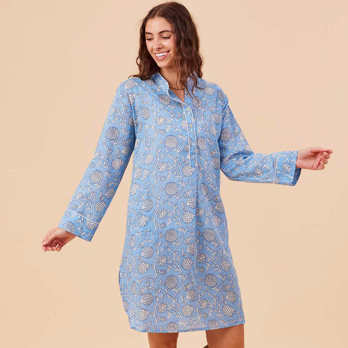 AINSLEY LIGHT BLUE Night Shirt