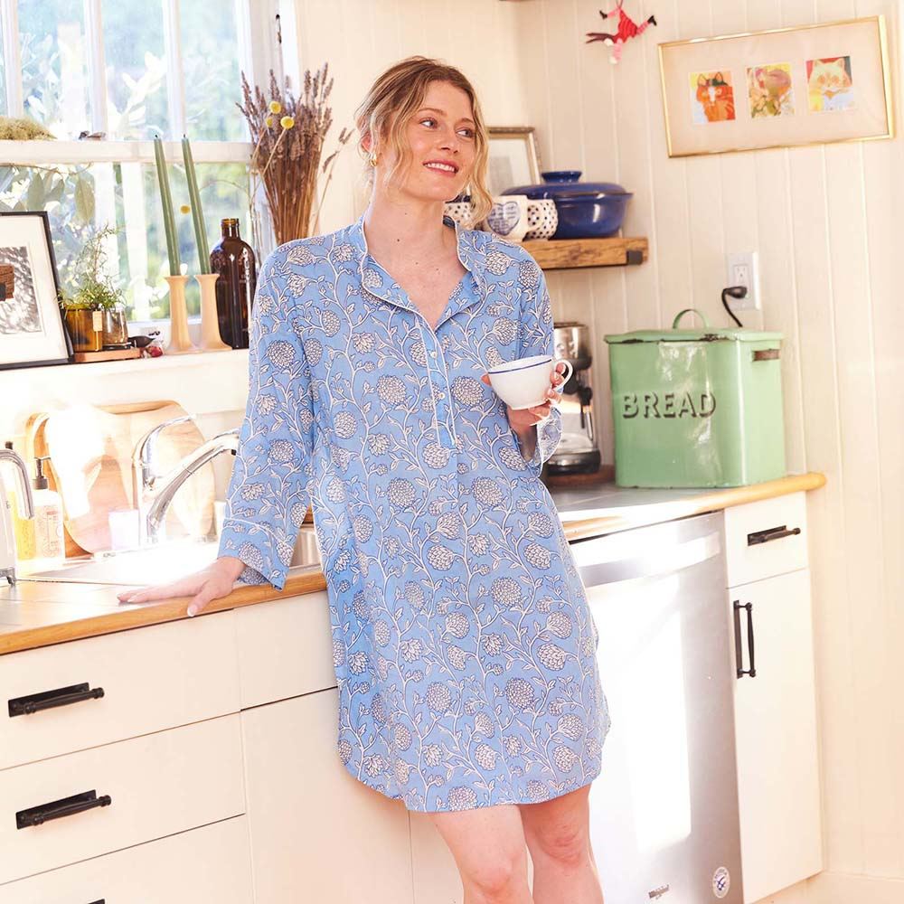 AINSLEY LIGHT BLUE Night Shirt