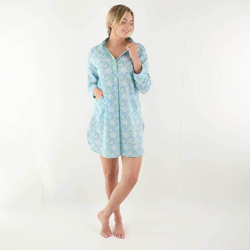 Camellia Blue Night Shirt