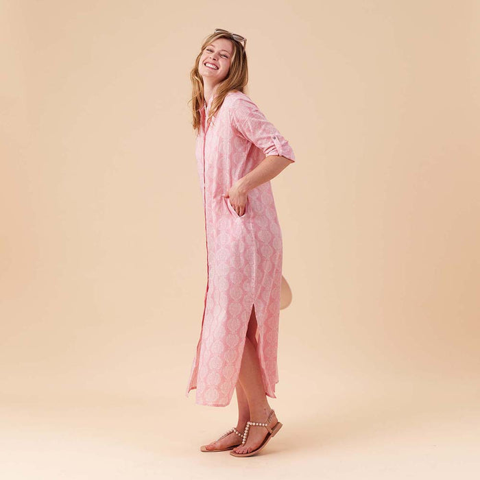 HARPER PINK Shirt Dress (Available: 03/10/2025)